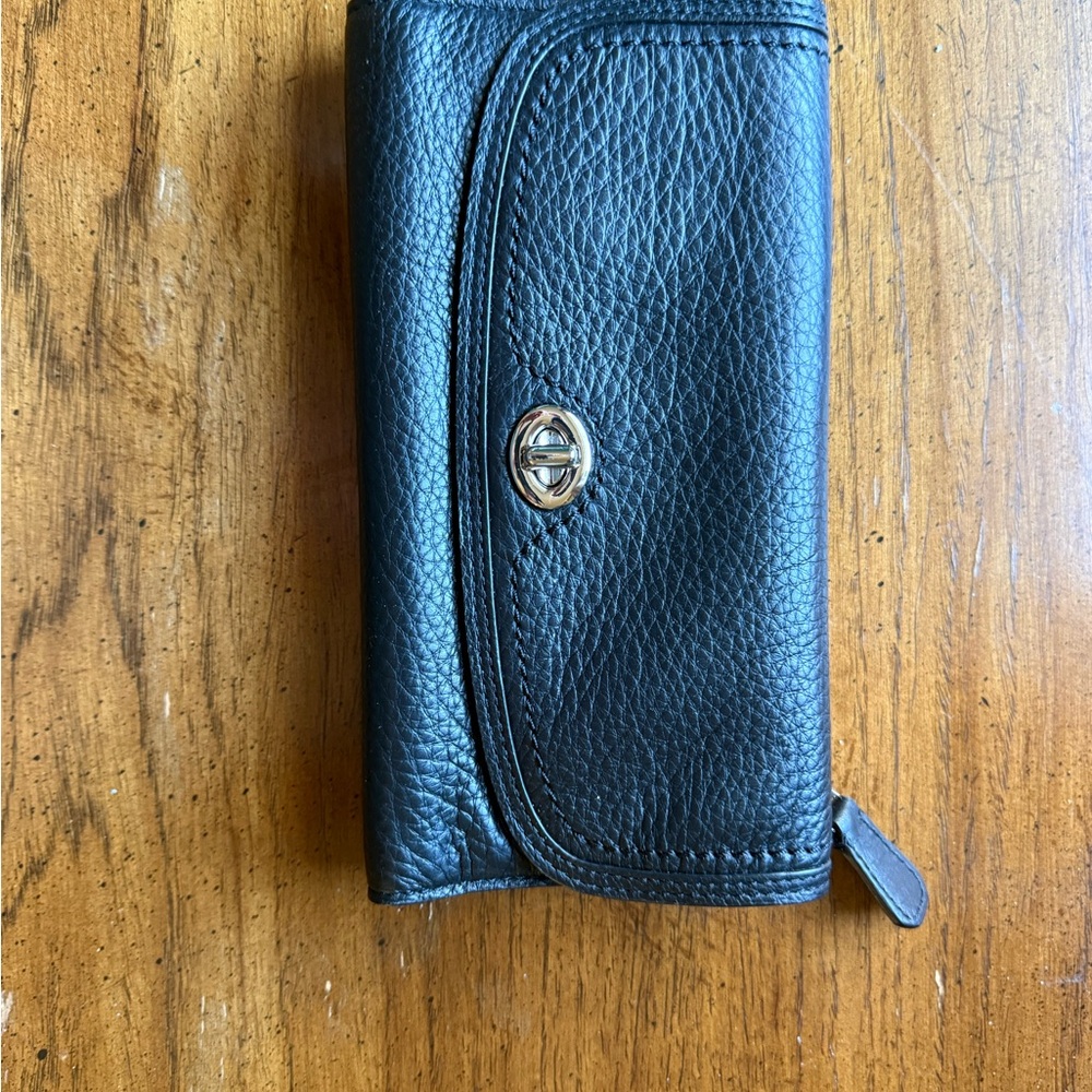 Coach Black Floral Logo Tote - Picture 6 of 7